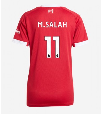 Liverpool Mohamed Salah #11 Primera Equipación Mujer 2025-26 Manga Corta
